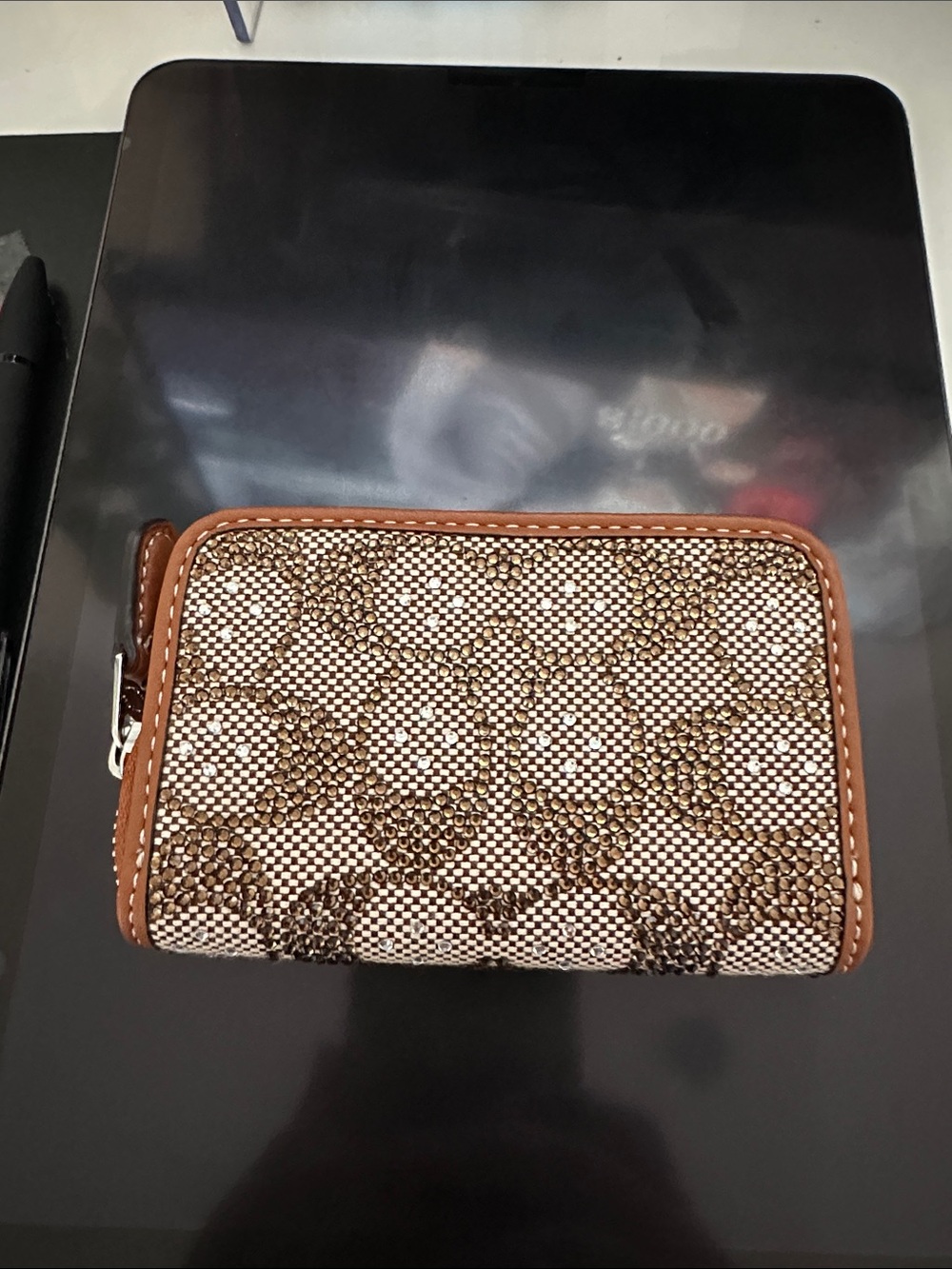 Coach crystal wallet